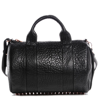Alexander Wang Pebbled Lambskin Rocco Black with Rose Gold Hardware 1 of 6