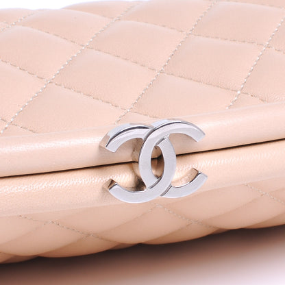 Chanel Lambskin Quilted Timeless Clutch Beige Clair 5 of 8