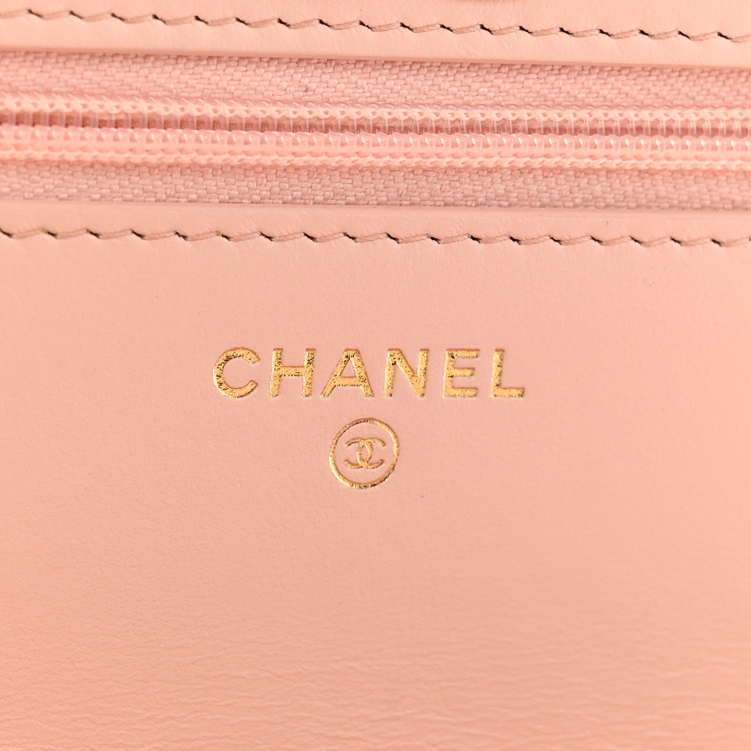 Chanel Caviar Quilted Camellia Wallet On Chain WOC Light Pink 6 of 14