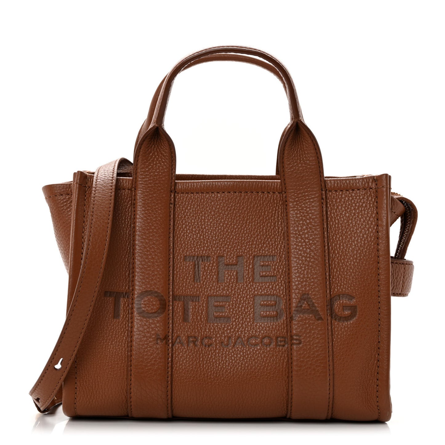 Grained Calfskin Small The Tote Bag Argan Oil