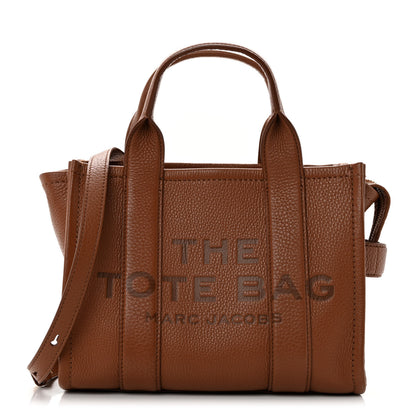 Marc Jacobs Grained Calfskin Small The Tote Bag Argan Oil 1 of 10
