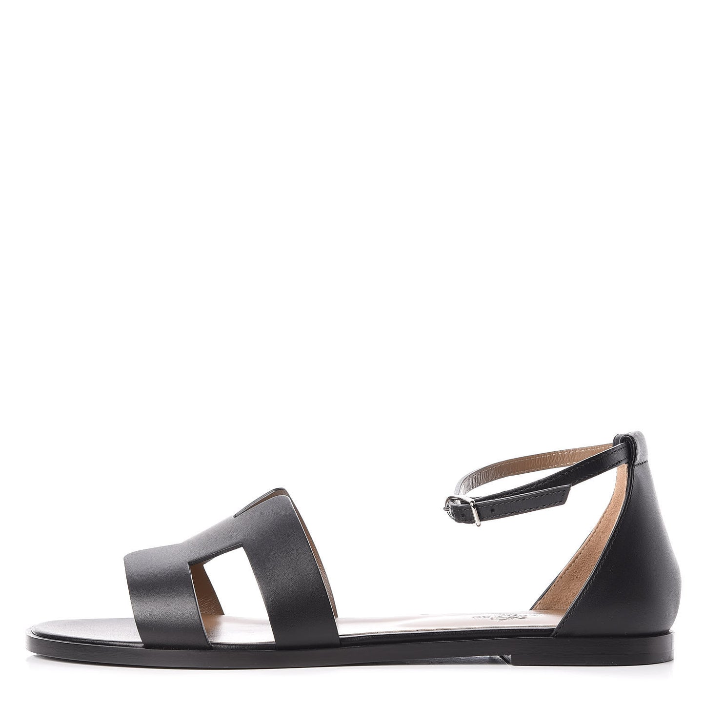 Calfskin Santorini Sandals 41 Black