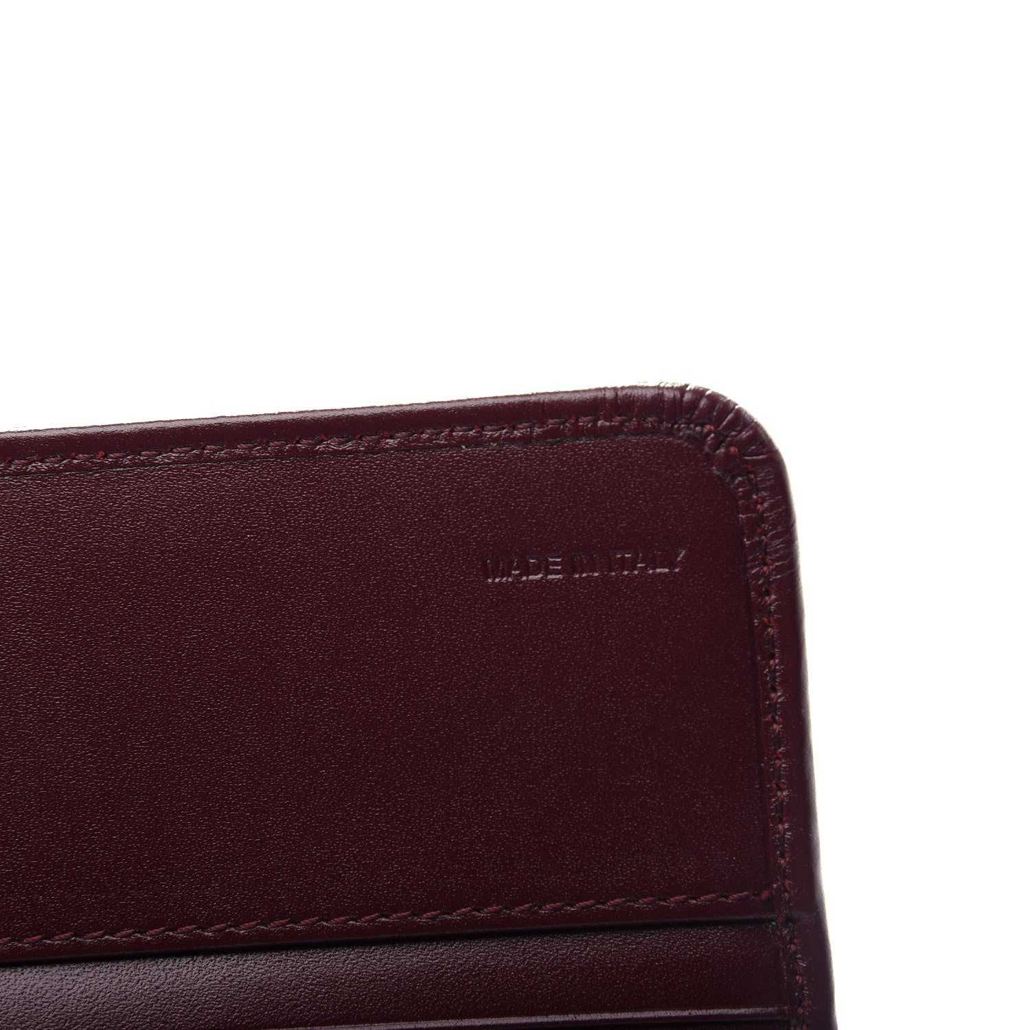 Burberry Haymarket Check Penrose Continental Wallet Burgundy 7 of 8
