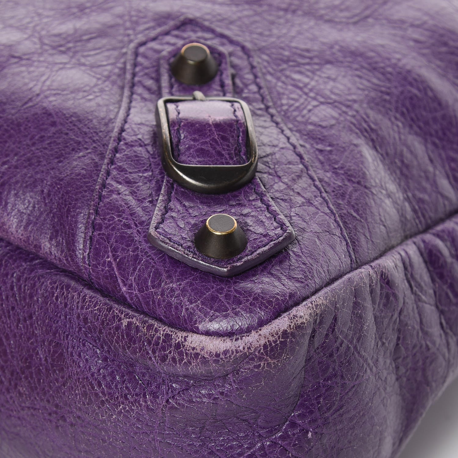 Balenciaga Agneau Classic Hardware Town Dark Violet 9 of 14