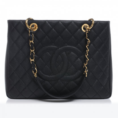 Chanel Caviar Grand Shopping Tote GST Black 1 of 8