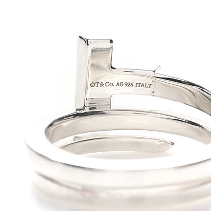 Tiffany Sterling Silver T Square Wrap Ring 49 4.75 4 of 4
