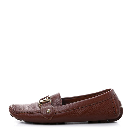 Louis Vuitton Calfskin Monte Carlo Moccasin Loafers 37 Brown 1 of 17