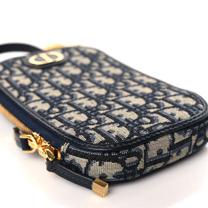 Christian Dior Oblique 30 Montaigne Phone Holder Blue 8 of 9