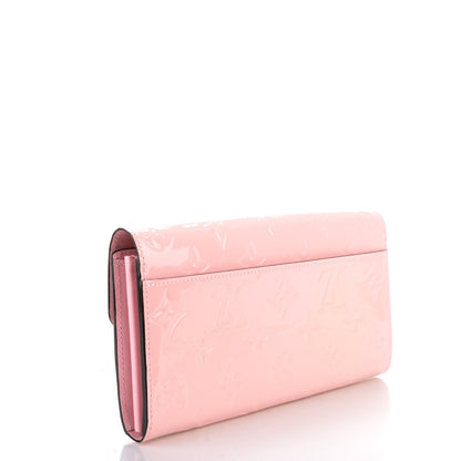 Louis Vuitton Vernis Sarah Wallet NM Rose Ballerine 3 of 7