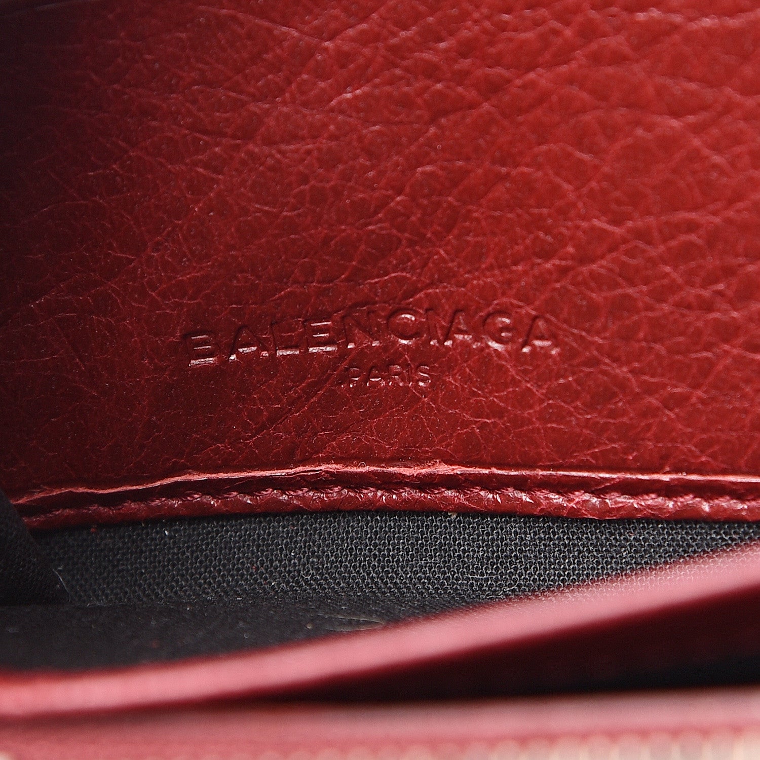 Balenciaga Agneau Classic Hardware Continental Zip Around Wallet Rouge Cerise 5 of 11