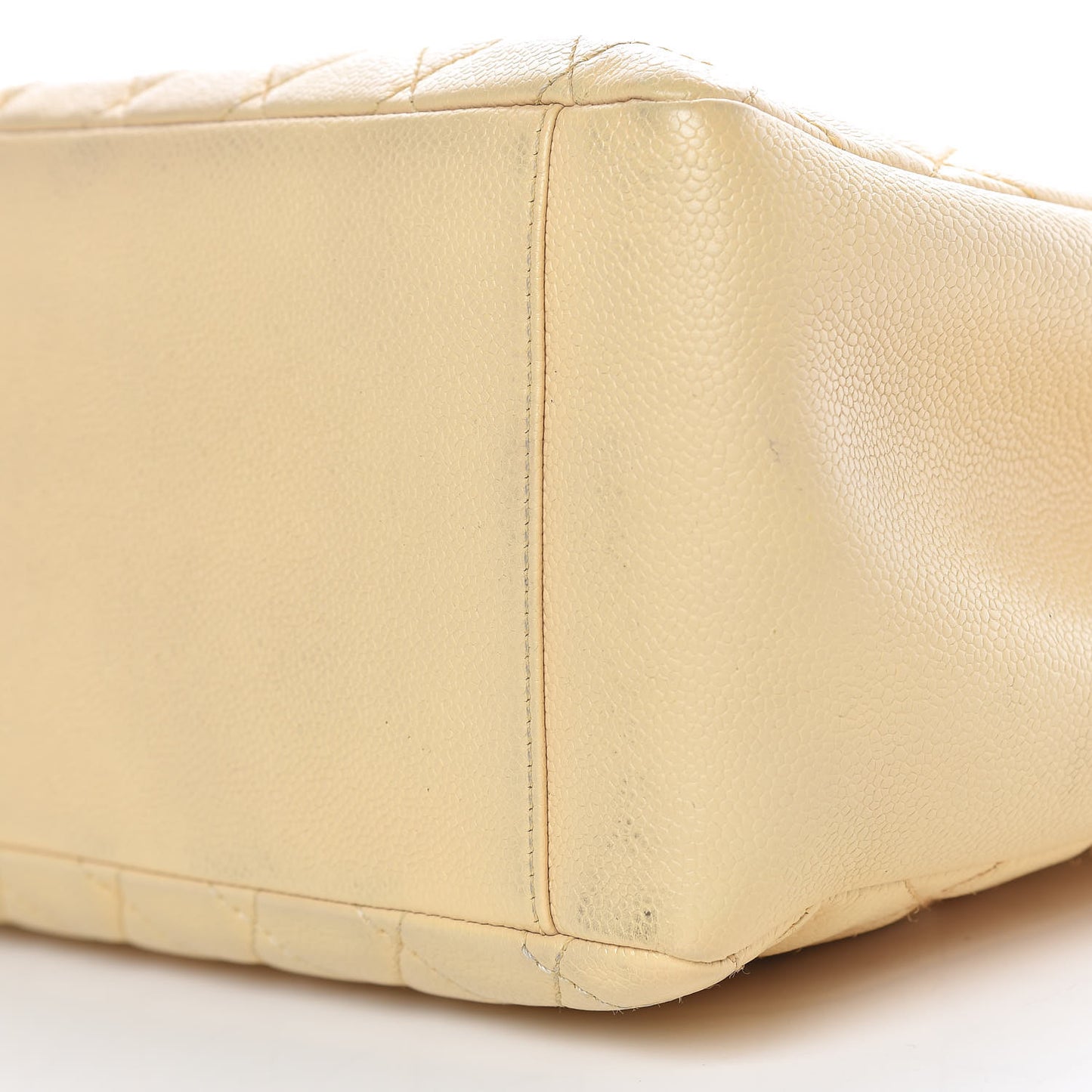 Caviar Quilted Grand Shopping Tote GST Beige