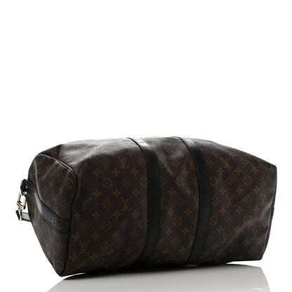Louis Vuitton Monogram Macassar Keepall Bandouliere 45 4 of 14