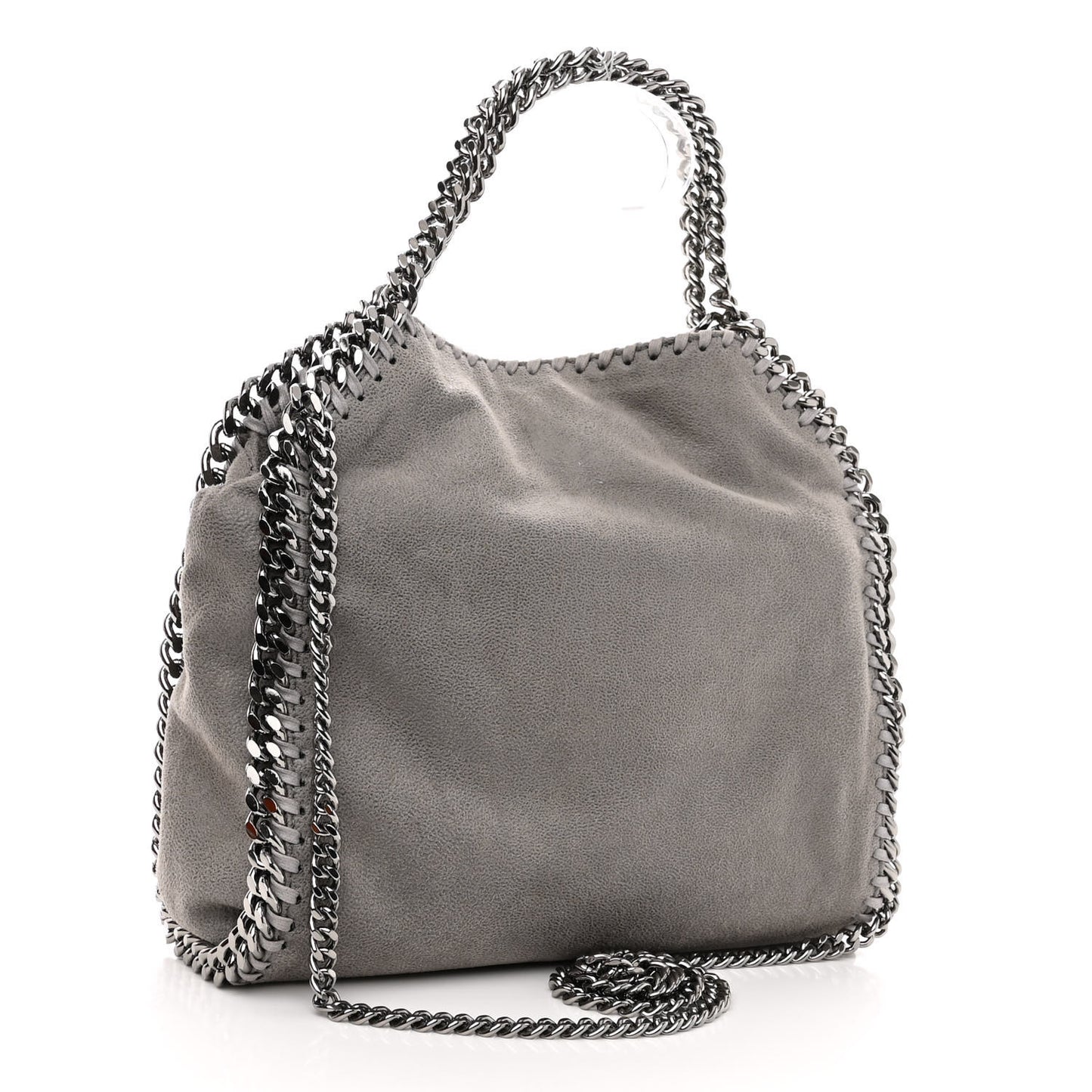 Shaggy Deer Mini Falabella Crossbody Bag Grey