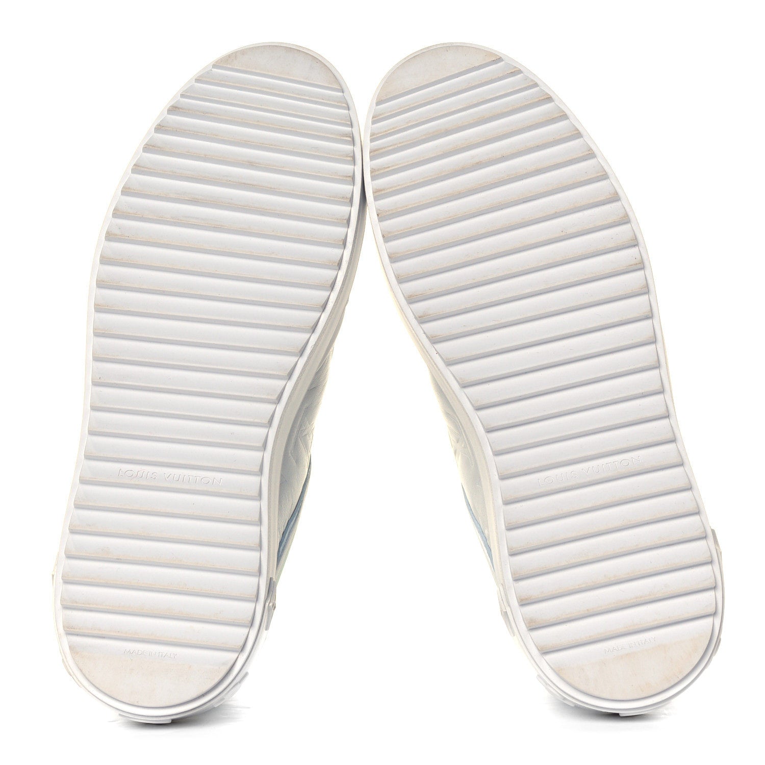 Louis Vuitton Monogram Embossed Lambskin Time Out Sneakers 38 Light Blue Pastel 11 of 12