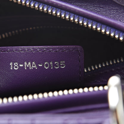 Christian Dior Lambskin Cannage Medium Lady Dior Purple 7 of 10