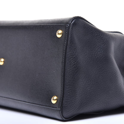 Fendi Vitello Elite Medium 2Jours Tote Black 8 of 8