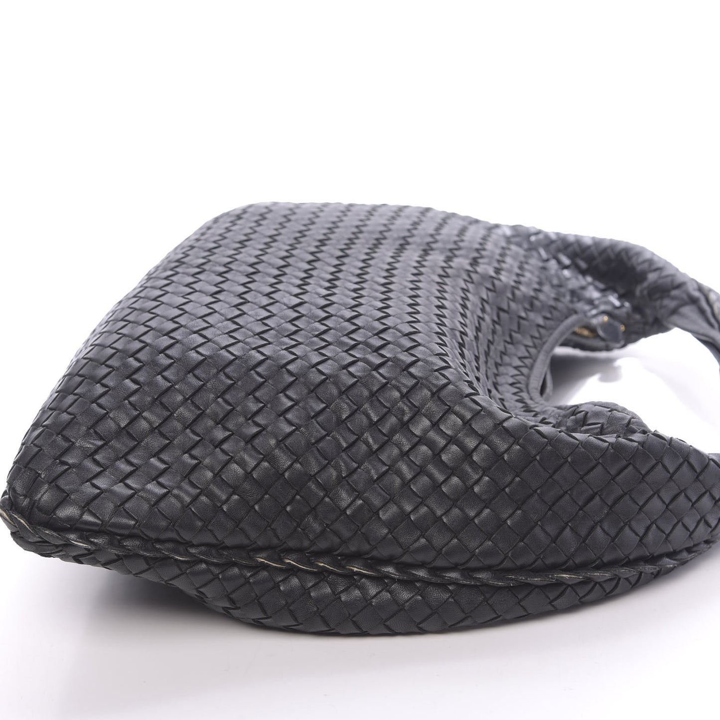 Nappa Intrecciato Large Veneta Hobo Black