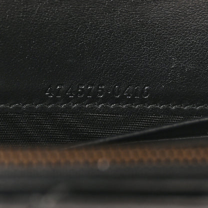 Gucci Calfskin Matelasse GG Marmont Chain Wallet Black 7 of 13