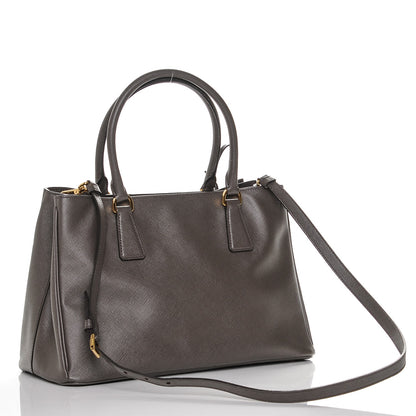 Prada Saffiano Lux Small Tote Grafite 3 of 7