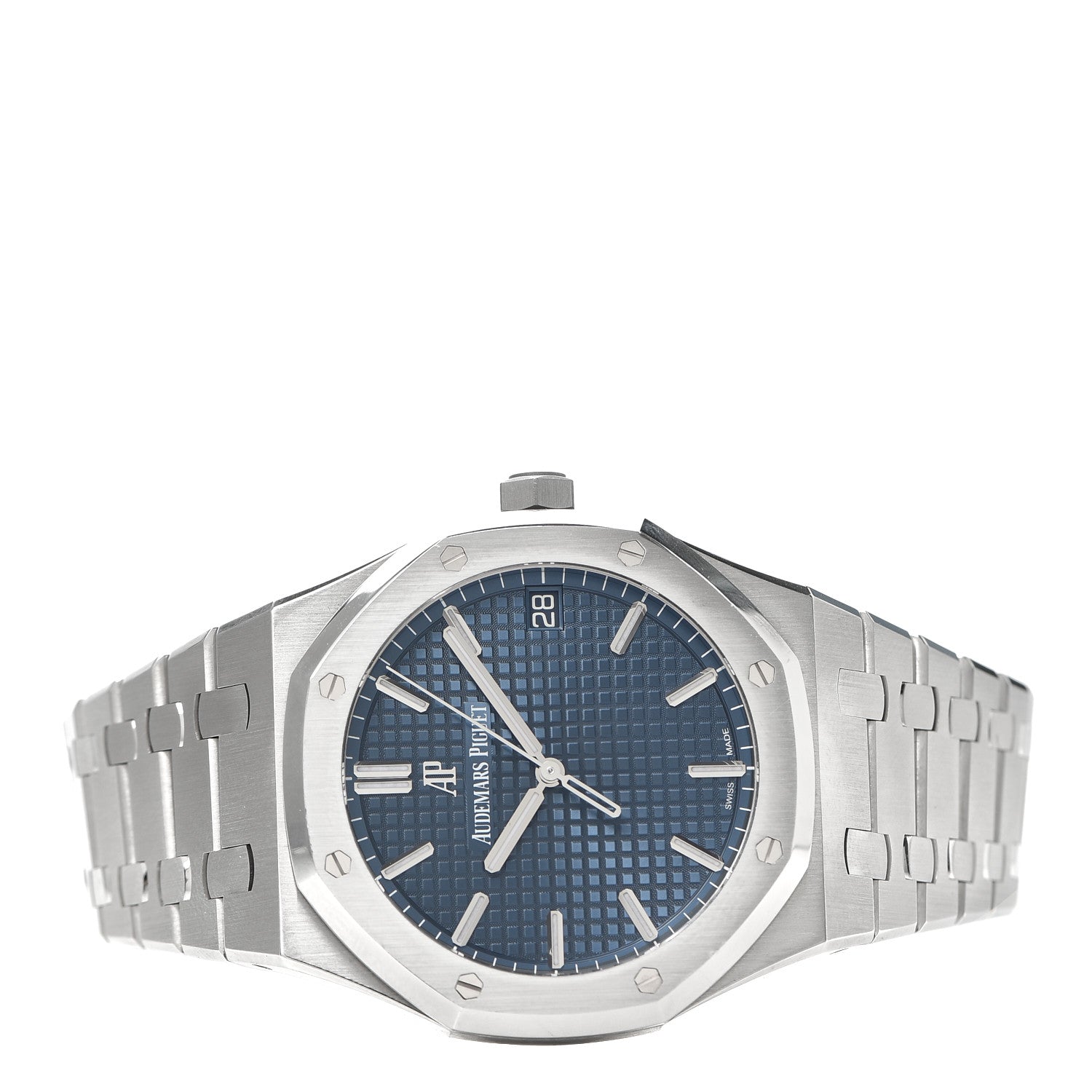 Audemars Piguet Stainless Steel 41mm Royal Oak Automatic Watch Blue 15500ST.OO.1220ST.01 2 of 6