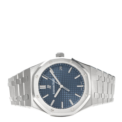 Audemars Piguet Stainless Steel 41mm Royal Oak Automatic Watch Blue 15500ST.OO.1220ST.01 2 of 6