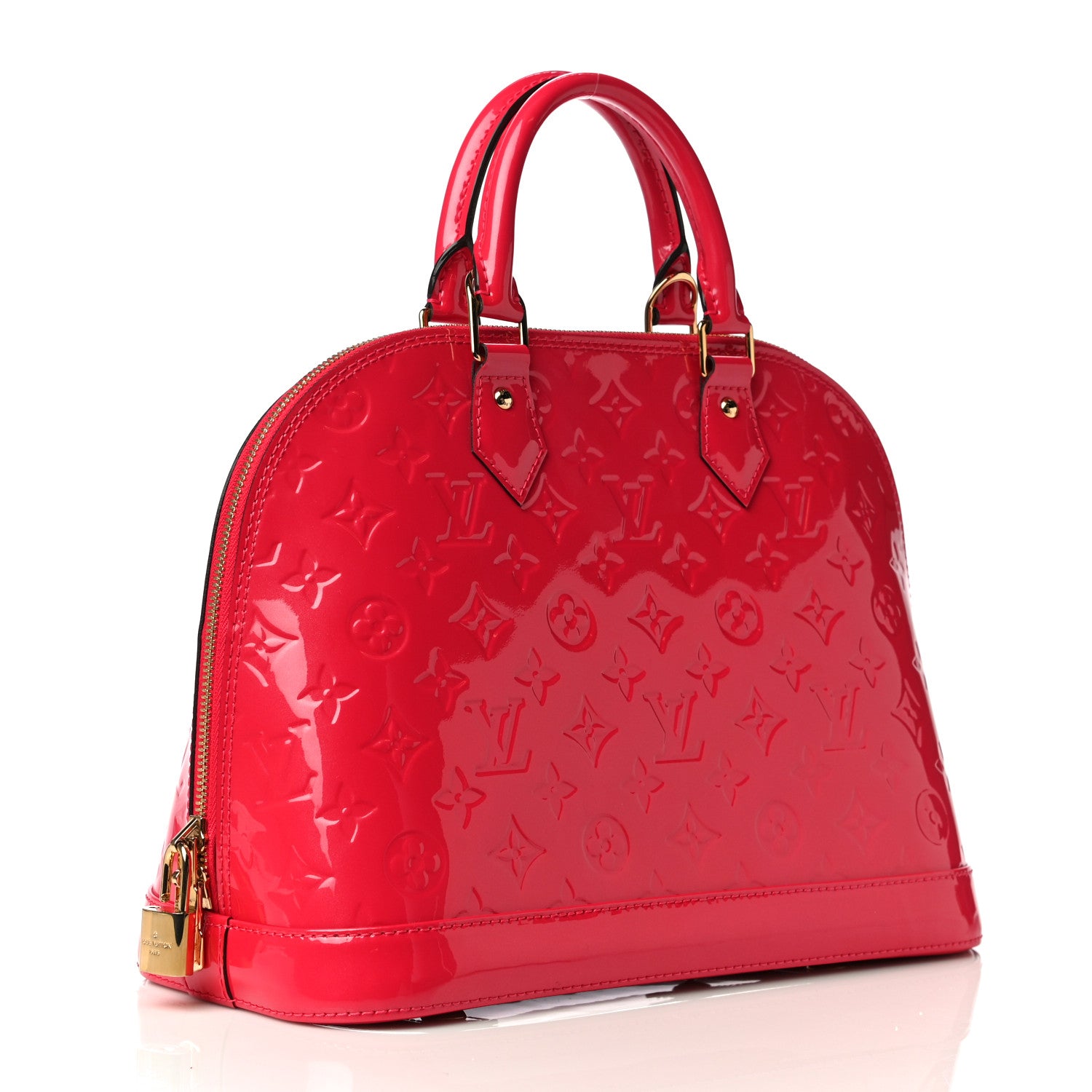 Louis Vuitton Vernis Alma PM Hot Pink 3 of 8