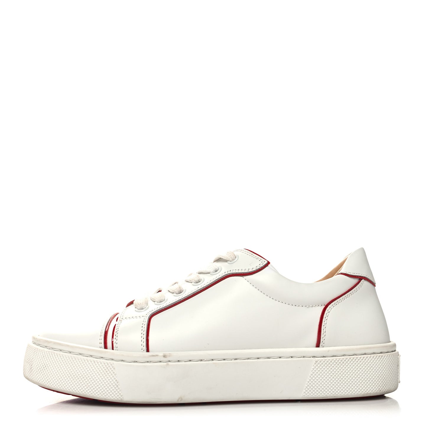 Calfskin Vieira Flat Sneakers 37 White Loubi