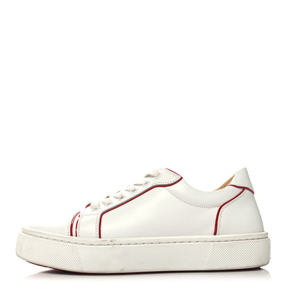 Christian Louboutin Calfskin Vieira Flat Sneakers 37 White Loubi 1 of 11