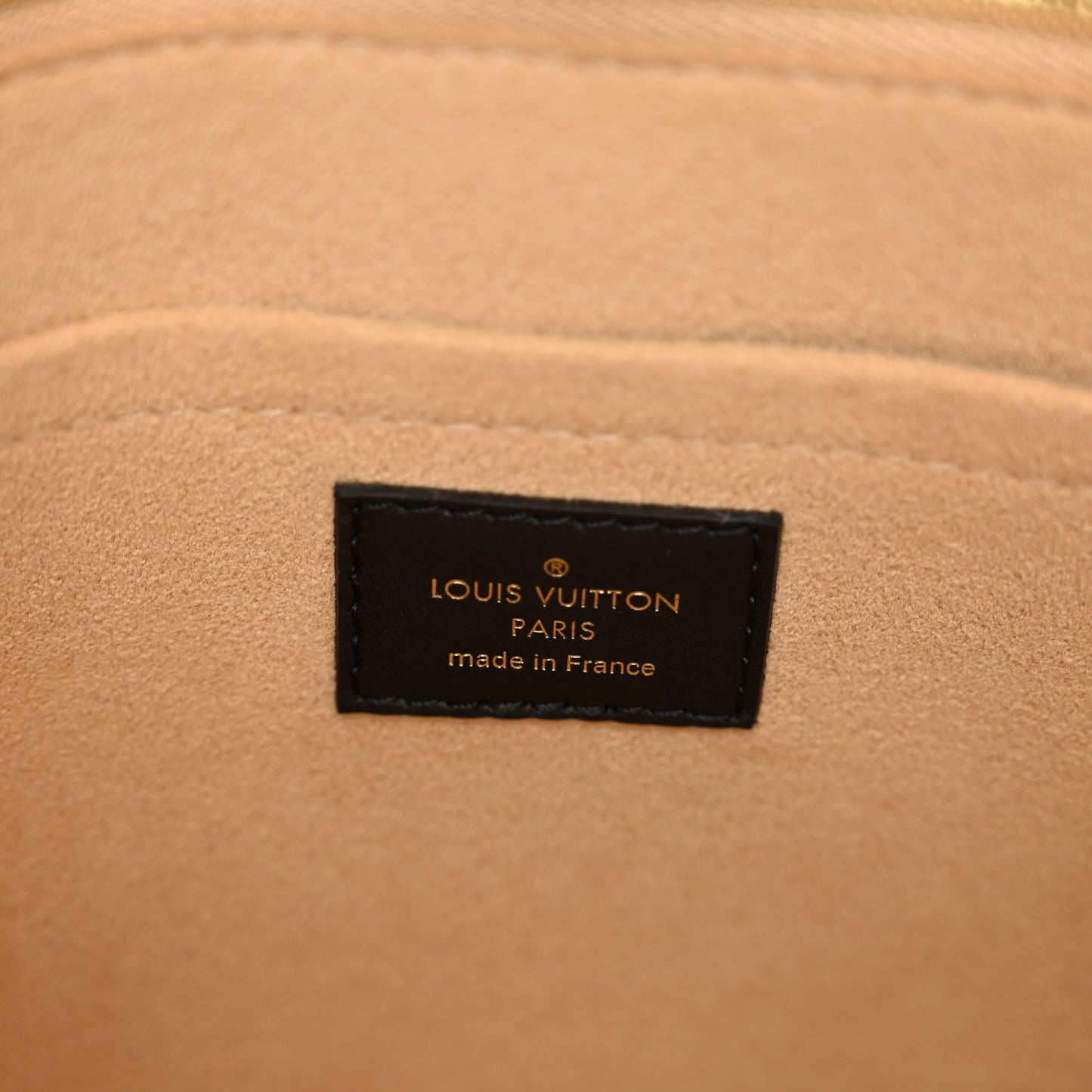 Calfskin Monogram On My Side MM Laurier Green Toffee Latte Beige
