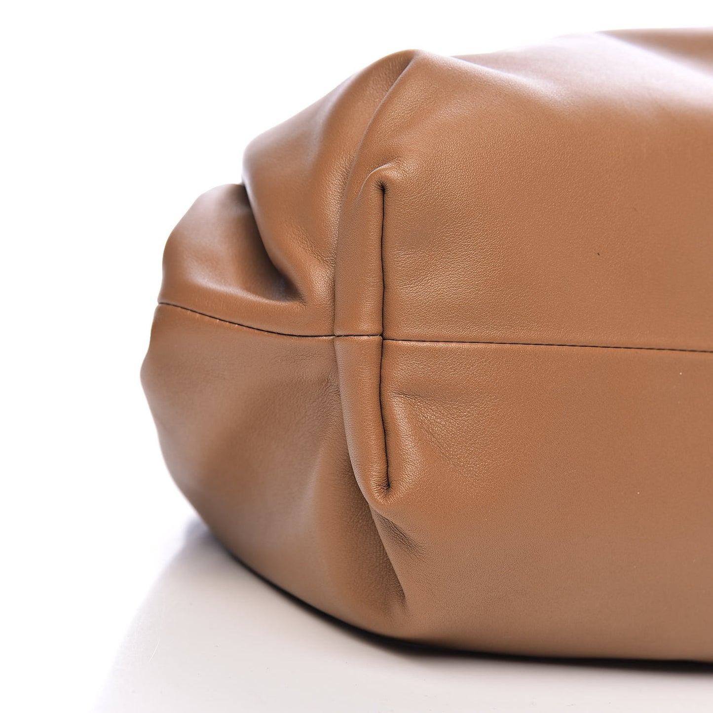 Smooth Butter Calf The Pouch Oversized Clutch Cammello