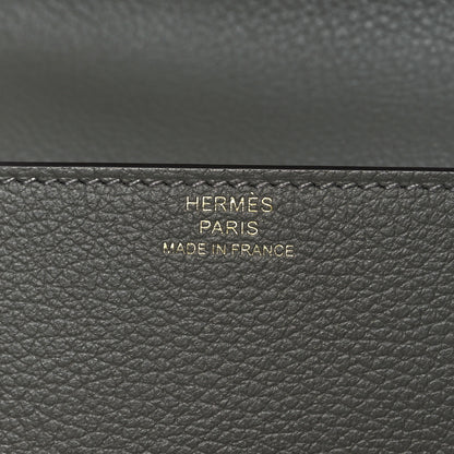 Hermes Evercolor Roulis Slim Wallet Gris Meyer 7 of 9