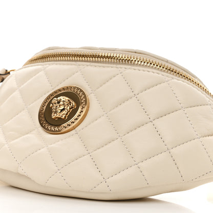Versace Nappa Quilted Medusa Belt Bag White 9 of 11