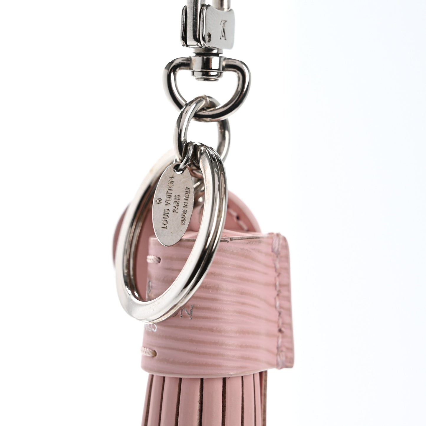 Epi Tassel Bag Charm Pink