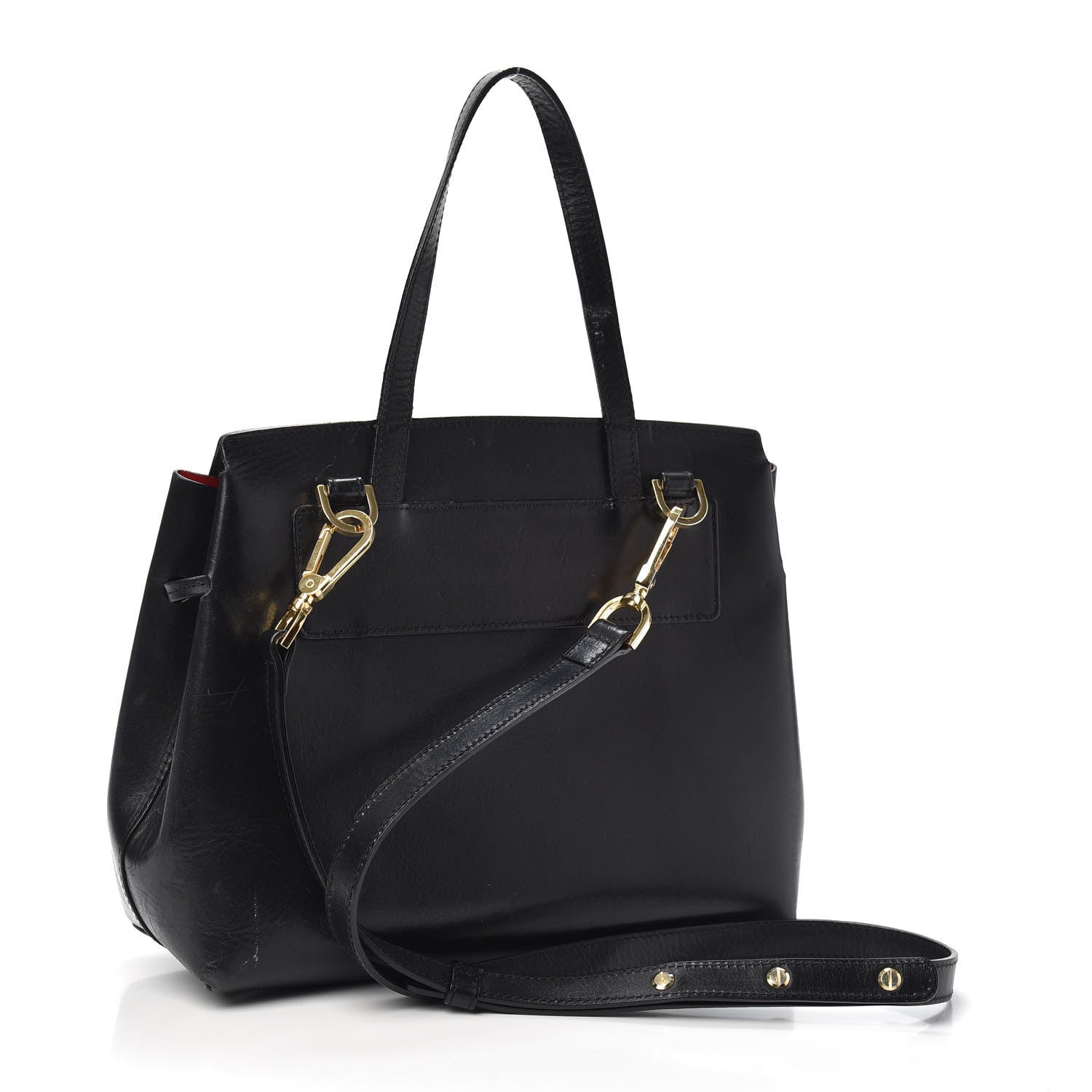 Mansur Gavriel Calfskin Mini Lady Bag Black Flamma 3 of 10