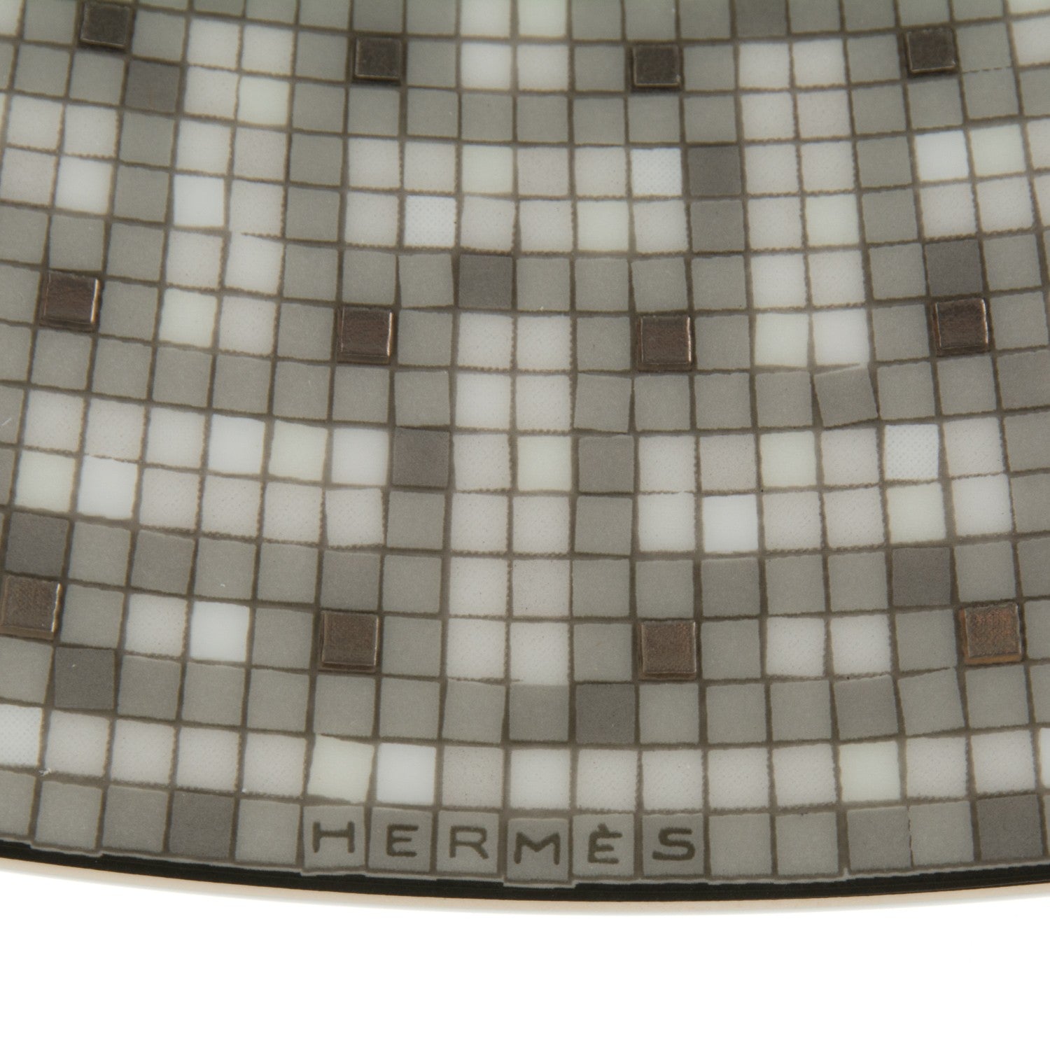 Hermes Porcelain Mosaique au 24 Platine Tart Platter 4 of 7
