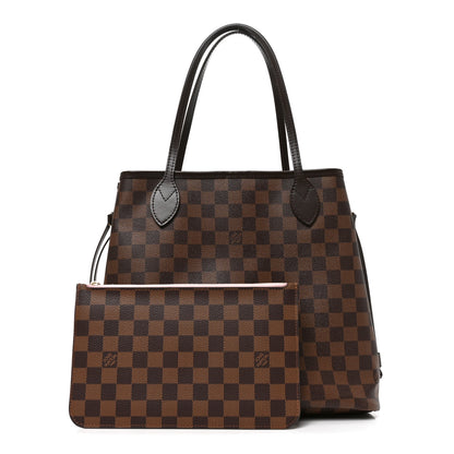 Louis Vuitton Damier Ebene Neo Neverfull MM Rose Ballerine 2 of 9