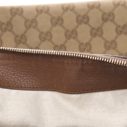 Gucci Monogram Cellarius Calfskin Medium Bella Hobo Beige Ebony Cuir 10 of 15