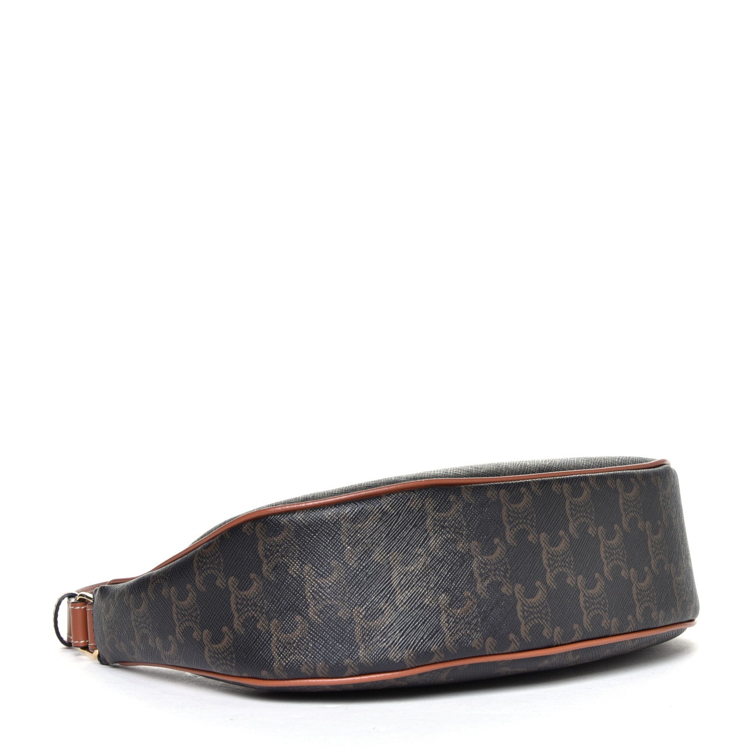 Celine Triomphe Canvas Calfskin Ava Shoulder Bag Tan 5 of 8