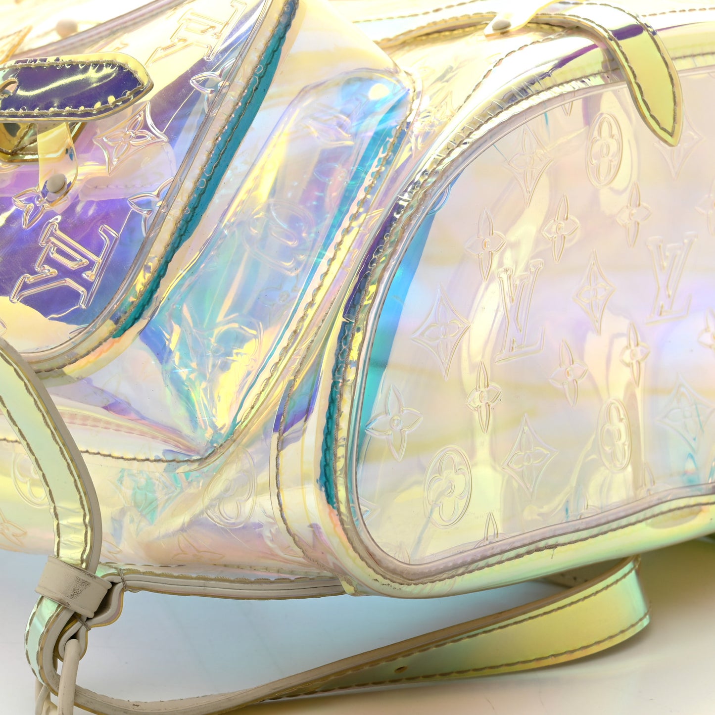 PVC Monogram Christopher Backpack GM Iridescent Prism