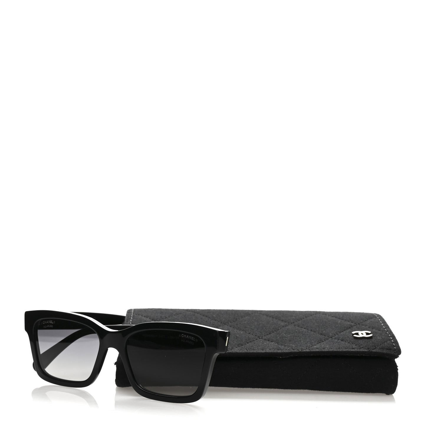 Acetate Polarized Square Sunglasses 5417 Black