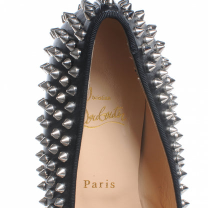 Christian Louboutin Leather Glitz Flat Loafers 40 Black 7 of 7