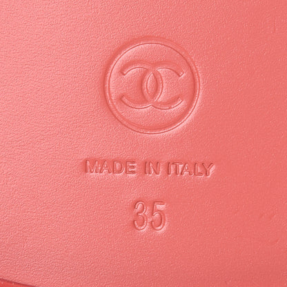 Chanel Patent Calfskin CC Slip On Mules 35 Pink 6 of 9