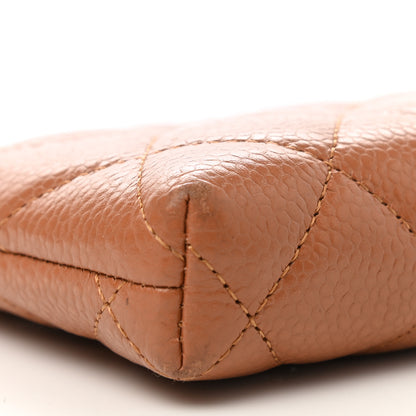 Chanel Caviar Quilted Key Holder Case Light Brown 8 of 9
