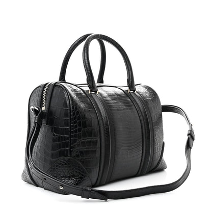 Givenchy Calfskin Crocodile Embossed Medium Lucrezia Black 3 of 14
