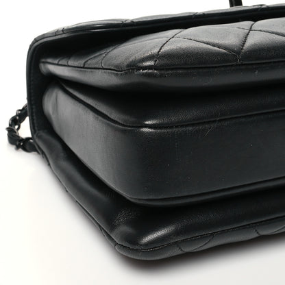 Chanel Lambskin Quilted Small Trendy CC Dual Handle Flap Bag So Black 9 of 13