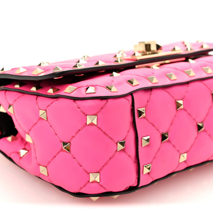 Valentino Garavani Calfskin Mini Rockstud Spike Shoulder Bag Azalea 8 of 9