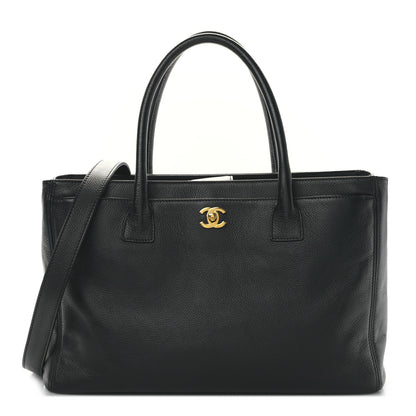 Chanel Calfskin Cerf Executive Shopper Tote Black 1 of 11