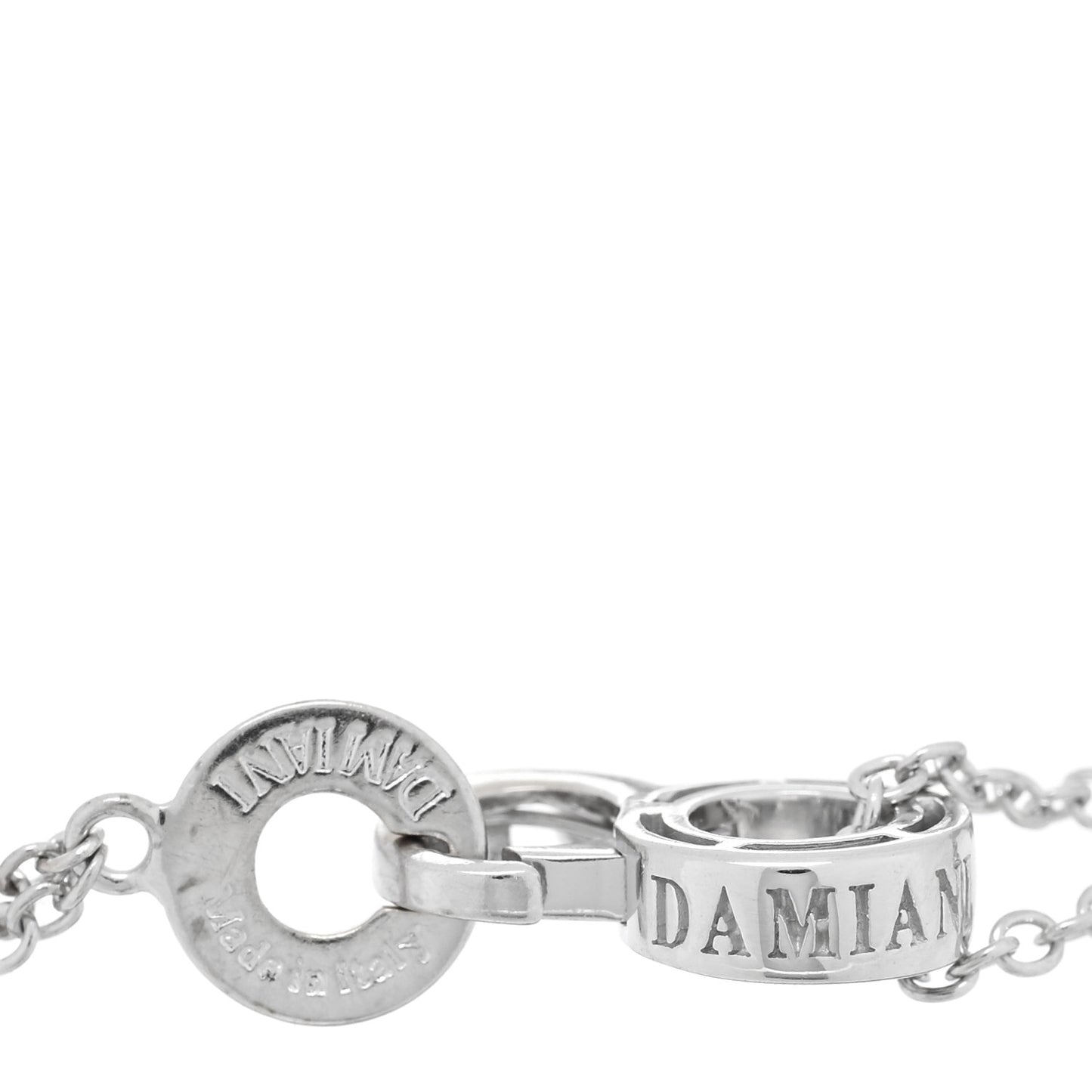 18K White Gold Diamond D.Side Station Bracelet