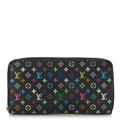 Louis Vuitton Monogram Multicolor Zippy Wallet Black Grenade 1 of 8