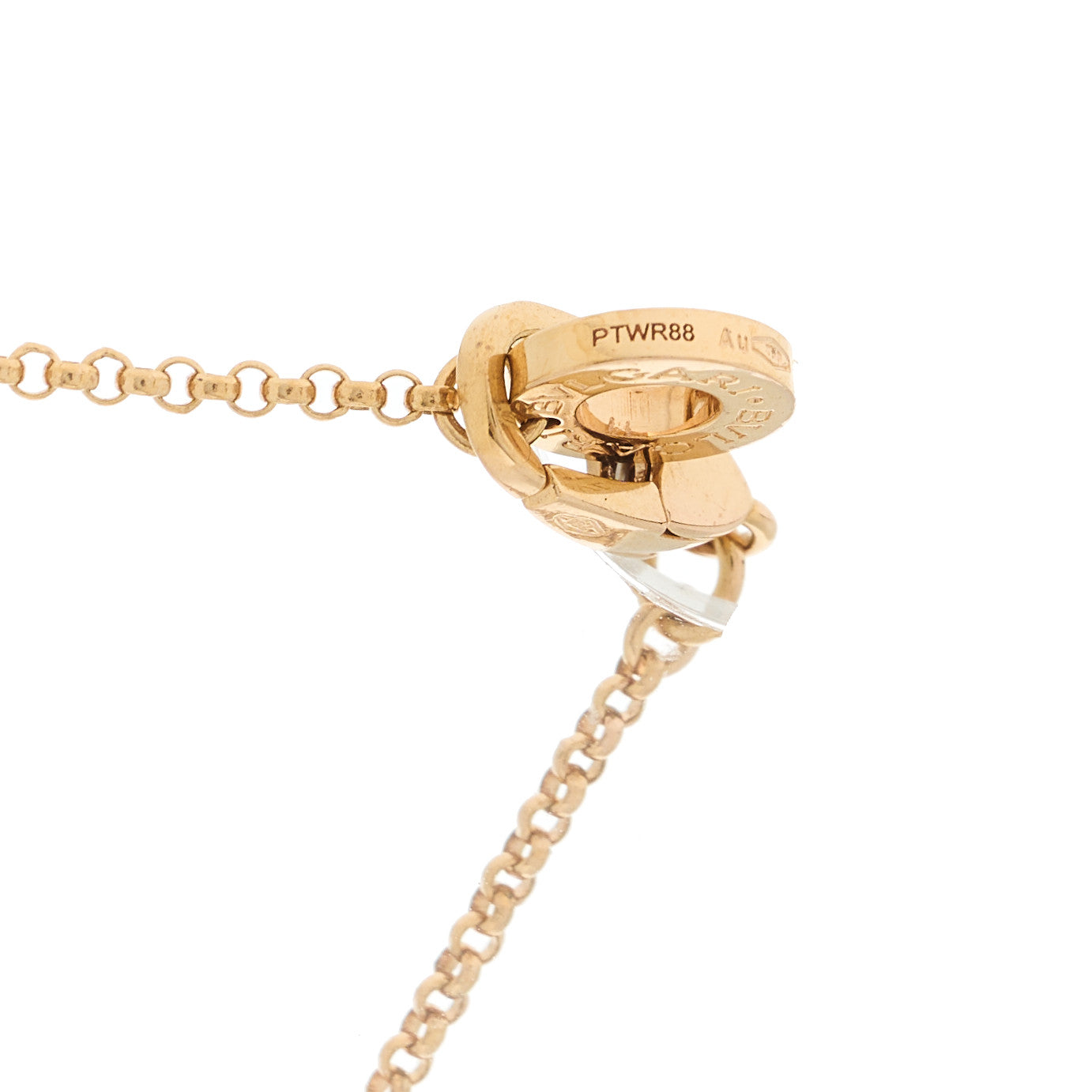 Bulgari 18K Rose Gold Cermet Small B.Zero1 Pendant Necklace 4 of 6